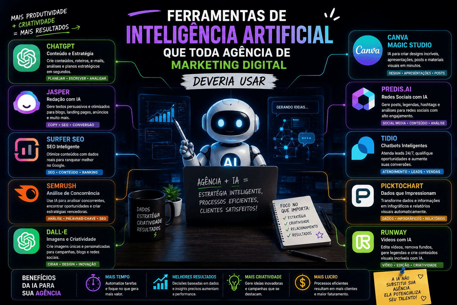 Herramientas de Inteligencia Artificial que Toda Agencia de Marketing Digital Debería Usar
